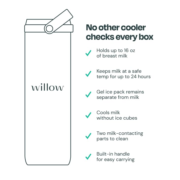 Willow cooler fits car cup holders for discreet on-the-go use.