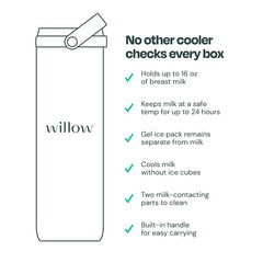 Willow cooler fits car cup holders for discreet on-the-go use.