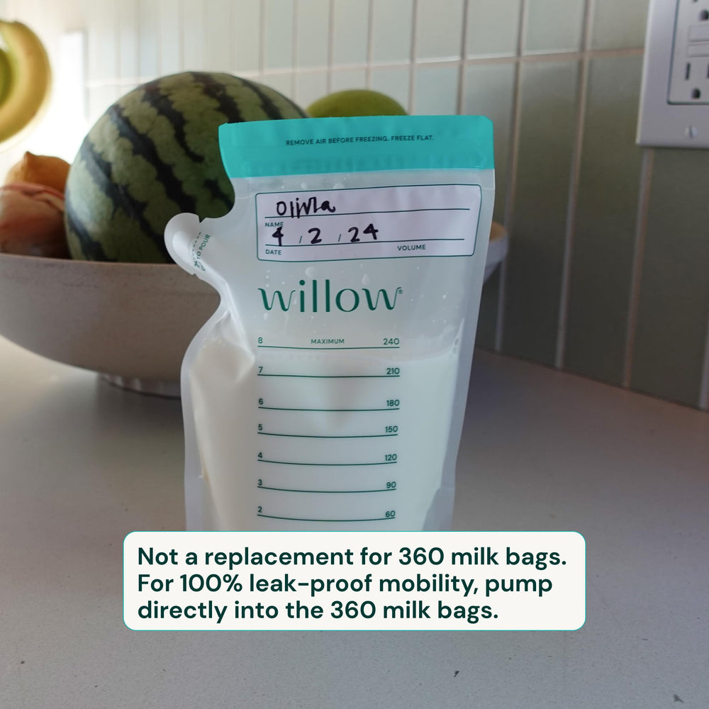 Willow bags stored in fridge and freezer for versatile storage
