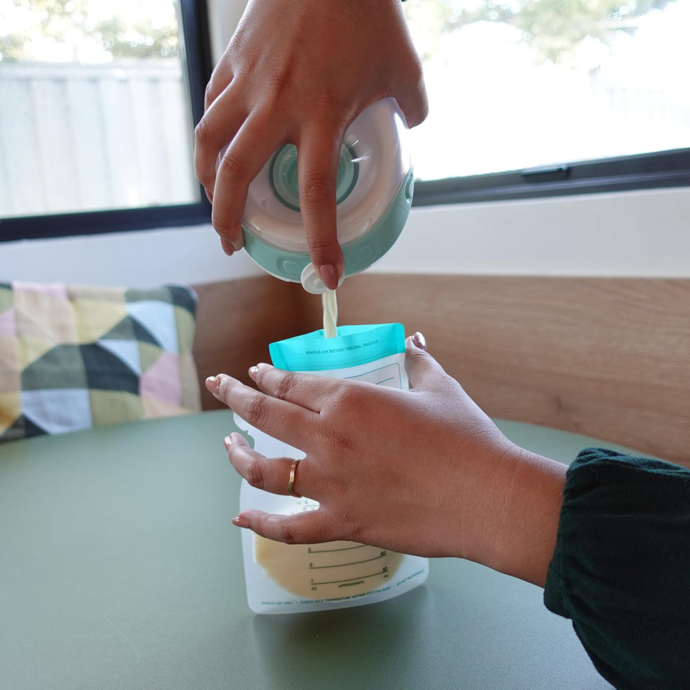 Willow pre-sterilized tamper-evident top on milk bag