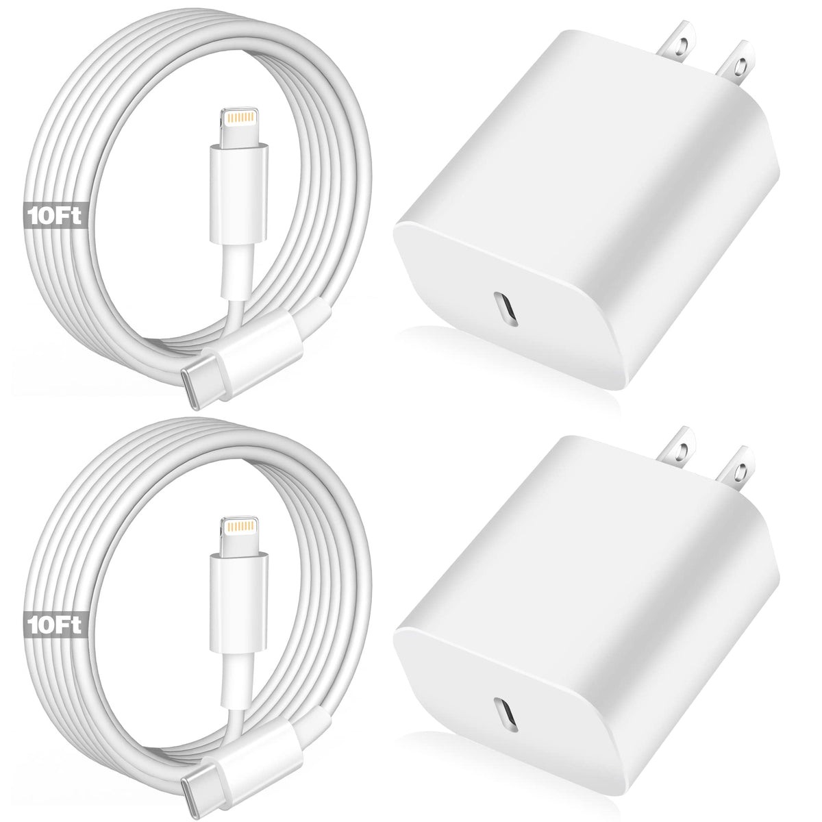 WILLTOP iPhone fast charger duo for quick charging at home or on the go