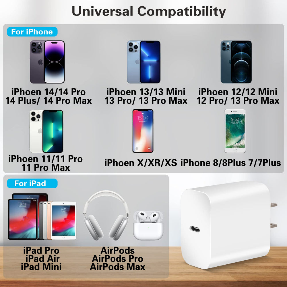WILLTOP USB-C to Lightning cable 10ft for flexible charging from couch to desk