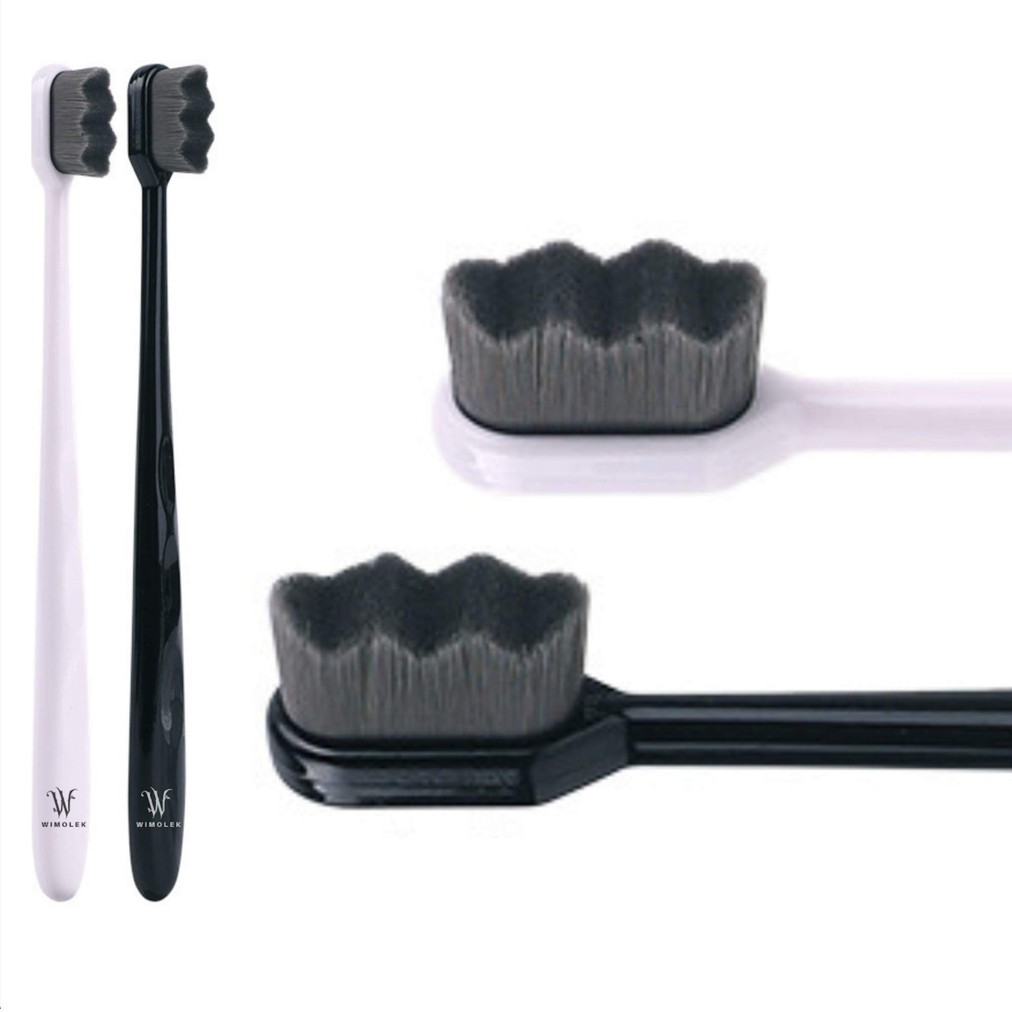 Wimolek extra soft toothbrush two-pack for gentle gums and teeth