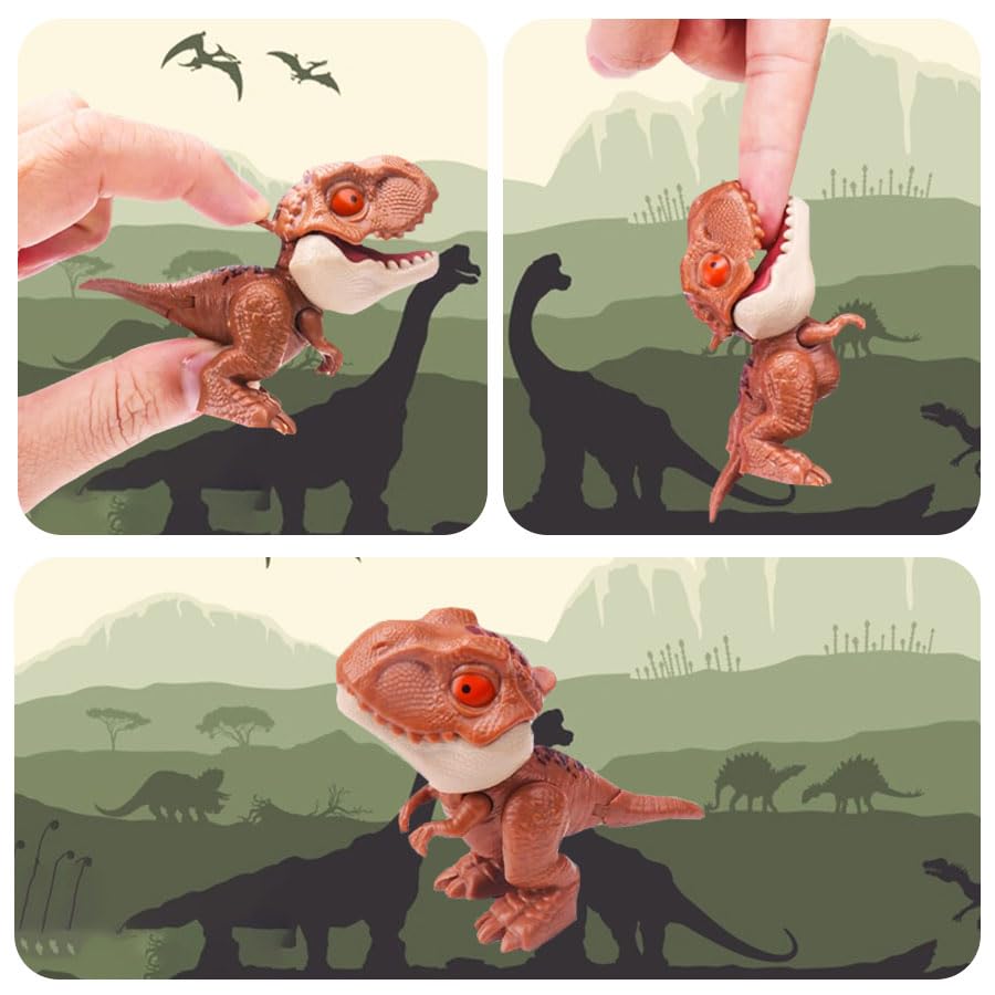 Winbar dino-tyrannus-bite-toy promotes cooperative play and hand-eye coordination
