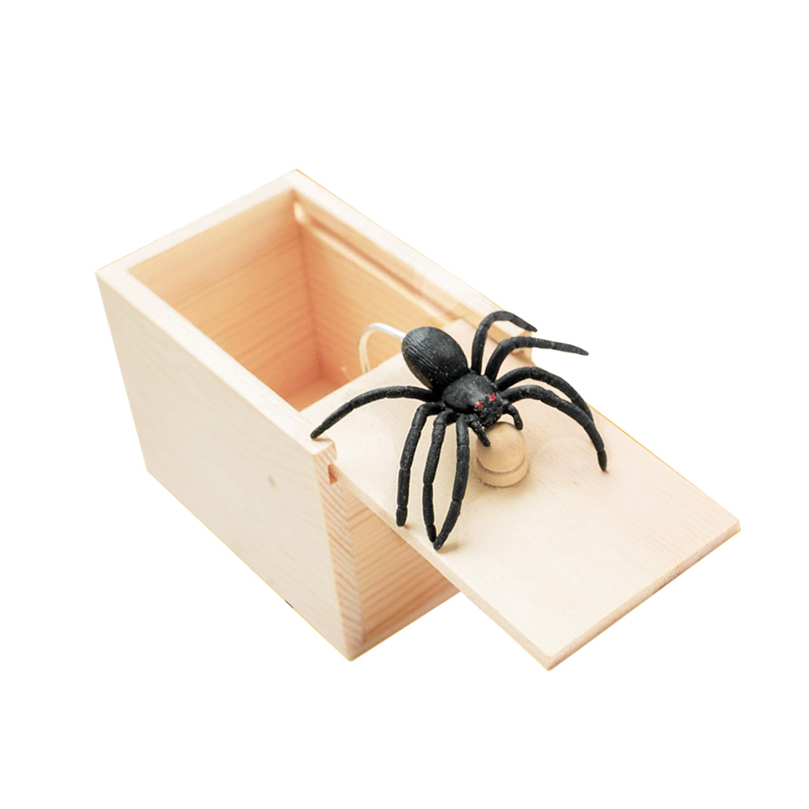Winbar rubber spider trick box with hidden spider reveal for playful pranks