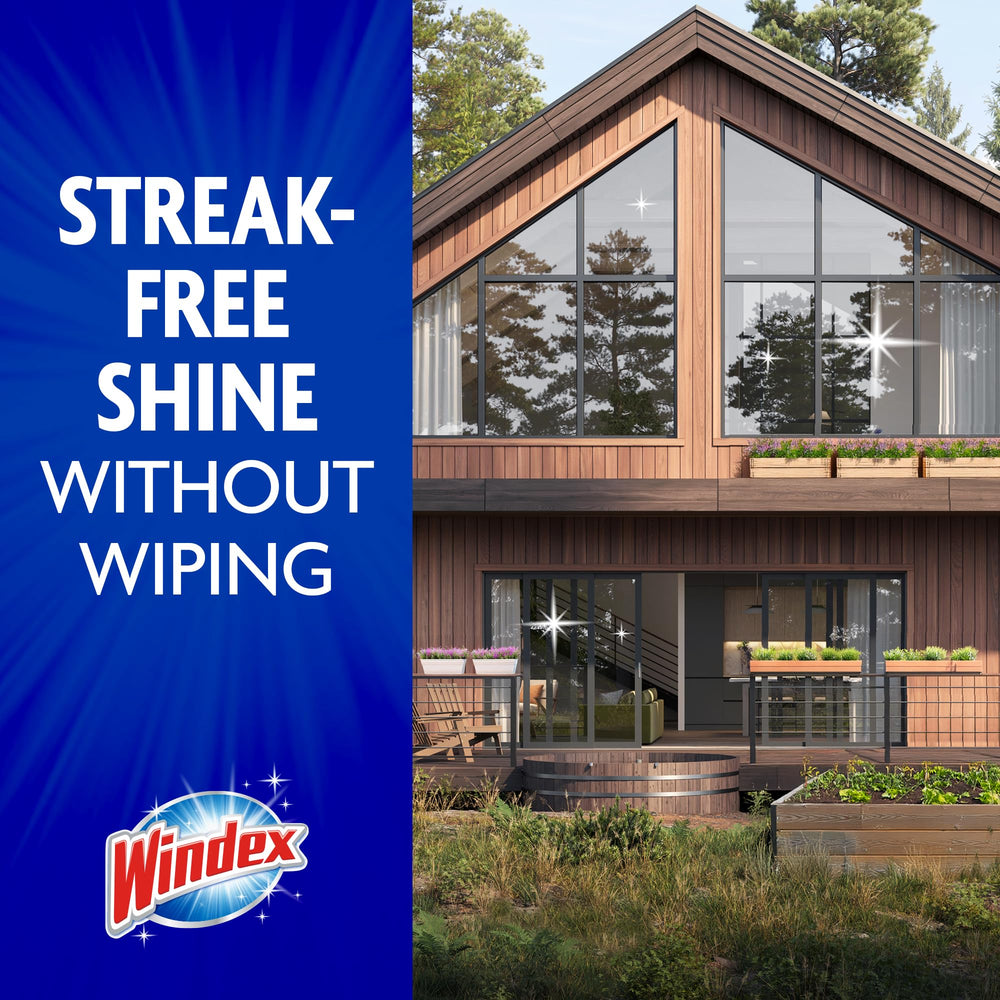 Windex hose-sprayer attachment makes outdoor cleaning easy on windows and furniture.