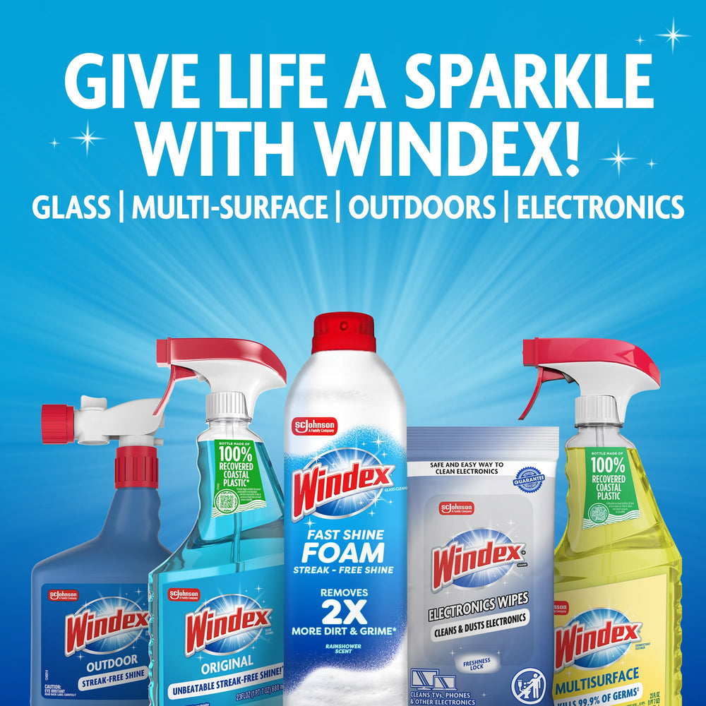 Windex Plastic Bank partnership badge and recycled claim