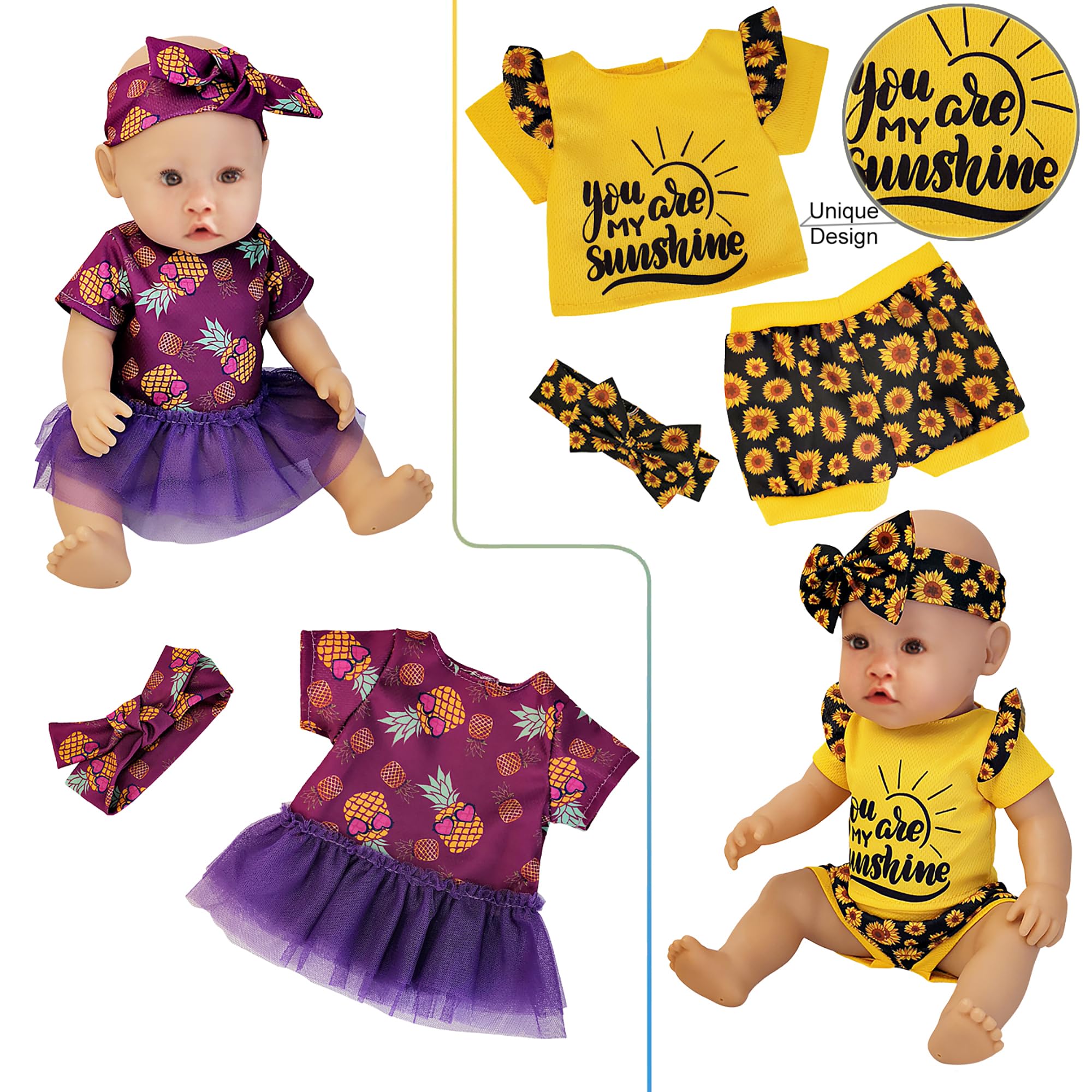 Windolls mermaid pattern dress set offers whimsical looks for events and photos.