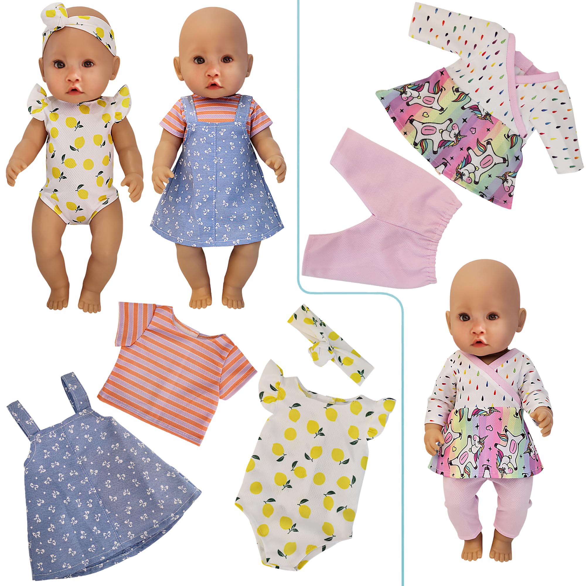 Windolls ten-set outfit pack for 14-16 inch dolls, ideal gift.