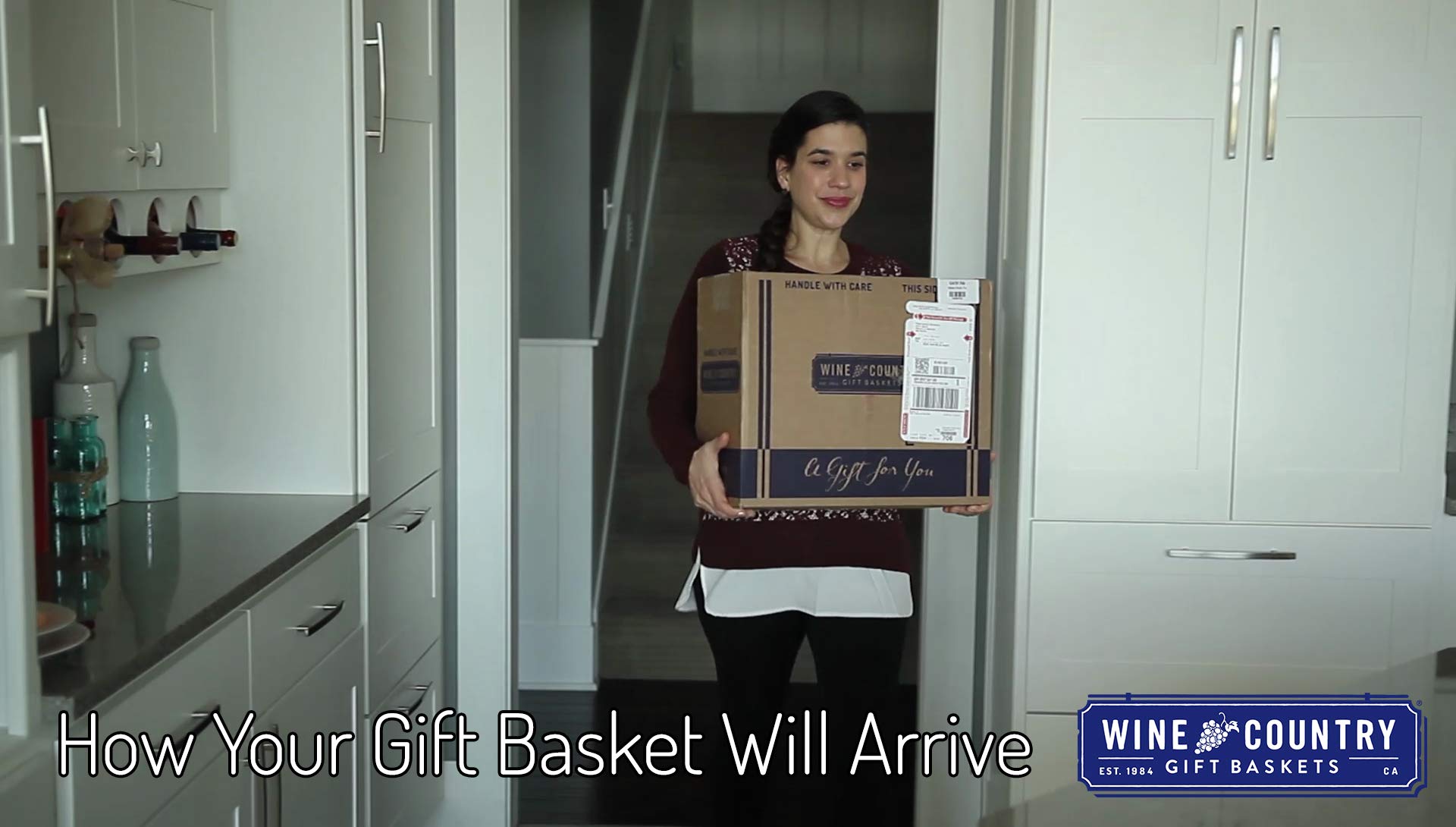 Wine Country Gift Baskets Ghirardelli tower for housewarmings or corporate gifts.