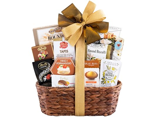 Dark chocolate cookies complete the Bon Appetit gift basket experience, ideal for celebrations