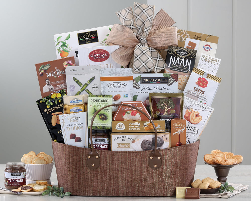 Wine Country Gift Baskets Gourmet Choice Basket Lindt Lindor balls close-up, premium indulgence