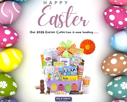 Wine Country Gift Baskets Premier Easter chocolate pralines rich indulgence