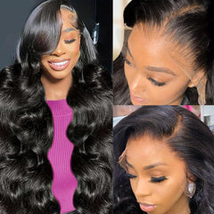 Wingirl 13x6 body wave lace front wig 28 inch for natural volume and versatile styling.
