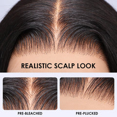 Wingirl bleached tiny knots for a softer, more natural front hairline.