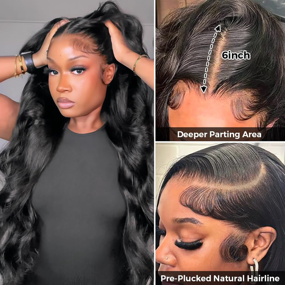 Wingirl HD lace front wig with 13x6 transparent Swiss lace offers seamless skin tone melt.