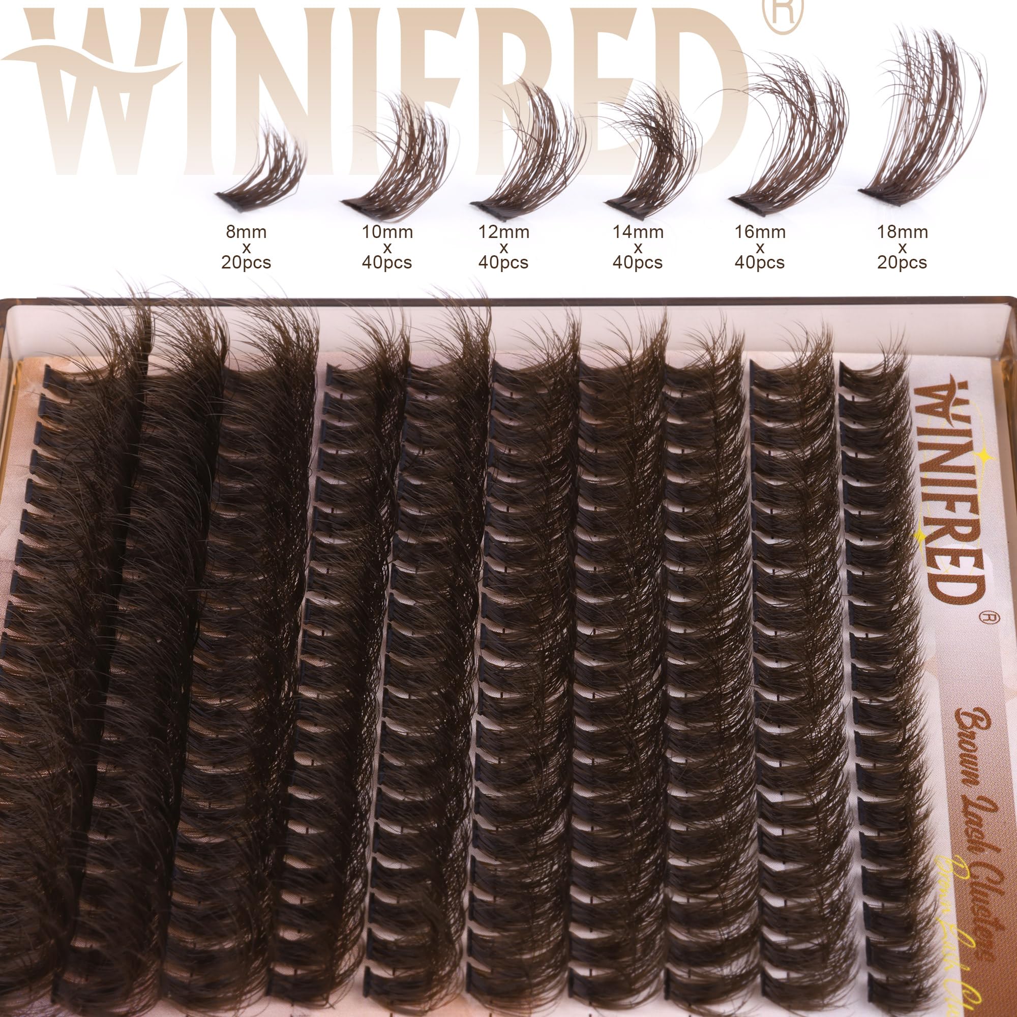 Winifred cotton band lashes offer comfortable wear all day.