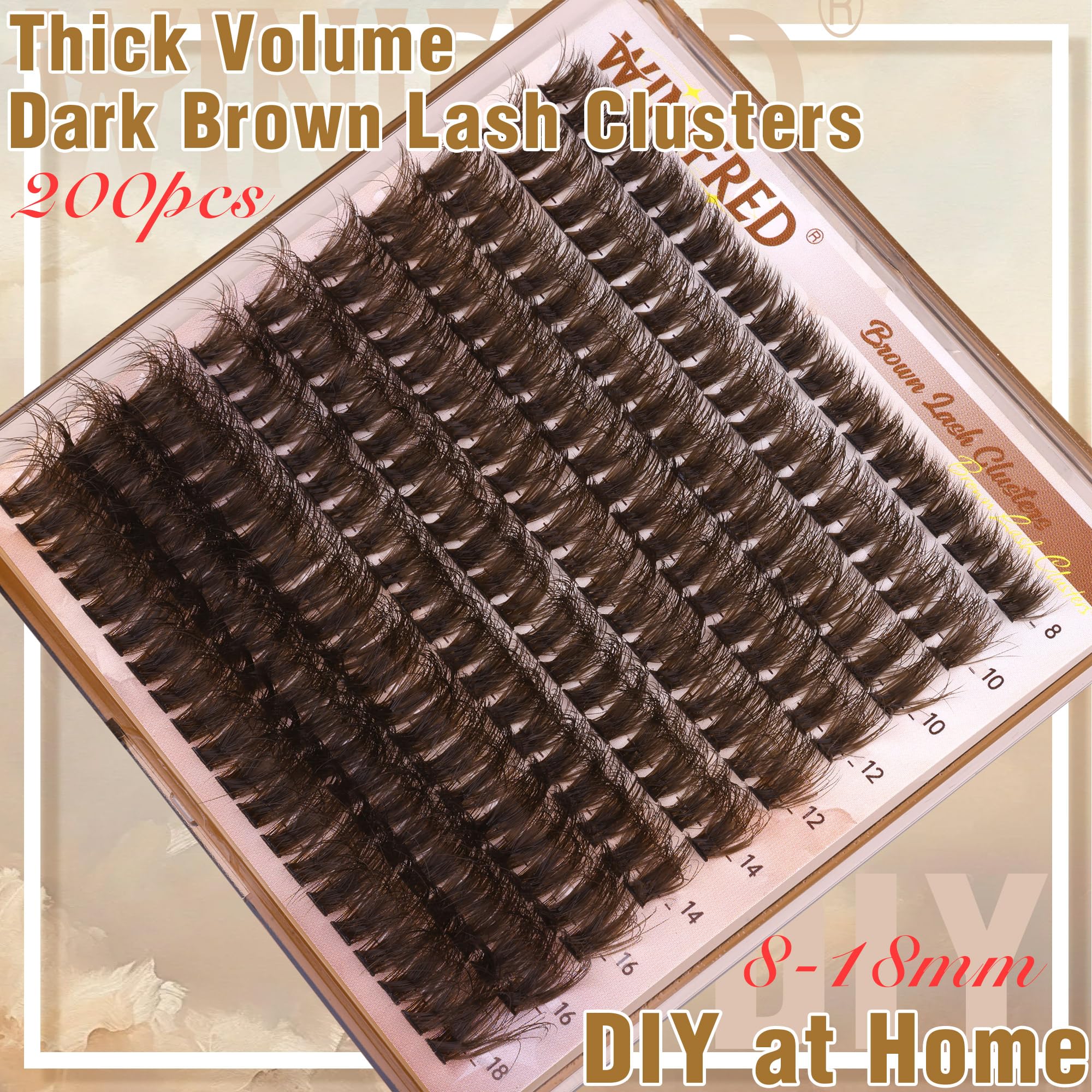 Winifred lash clusters with precision tweezers for easy application.