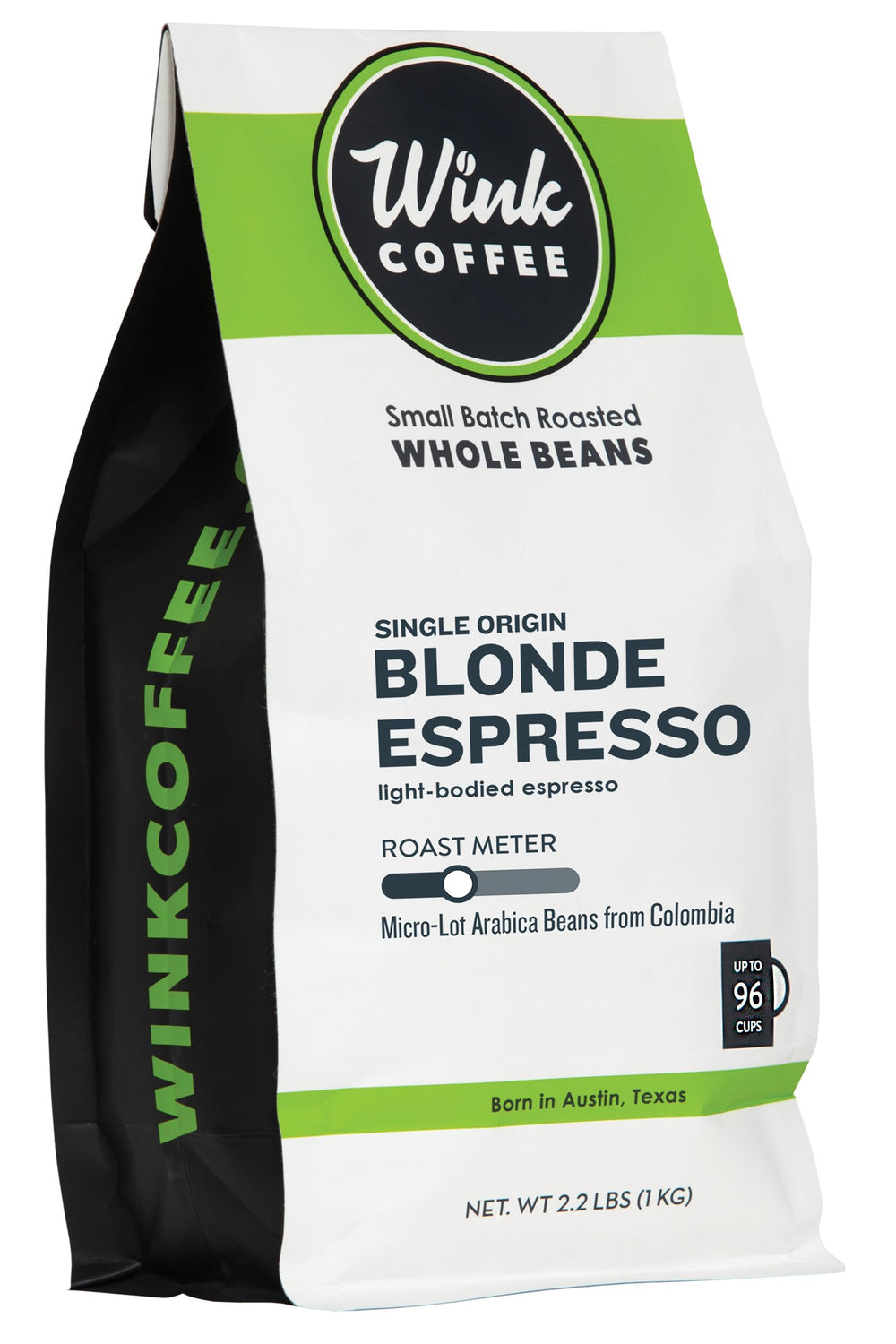 Wink Coffee Blonde Espresso whole beans with bright notes ideal for espresso or drip