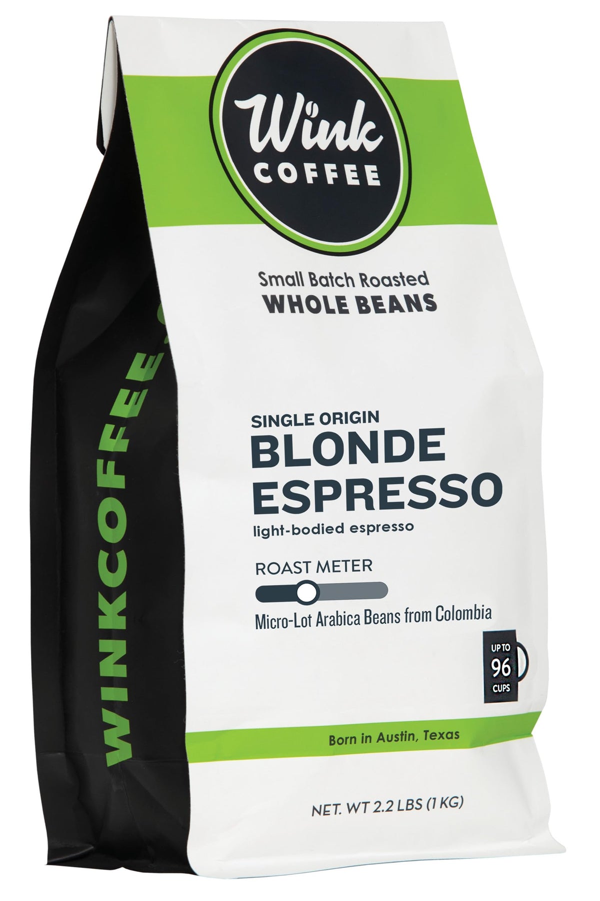 Wink Coffee Blonde Espresso whole beans with bright notes ideal for espresso or drip
