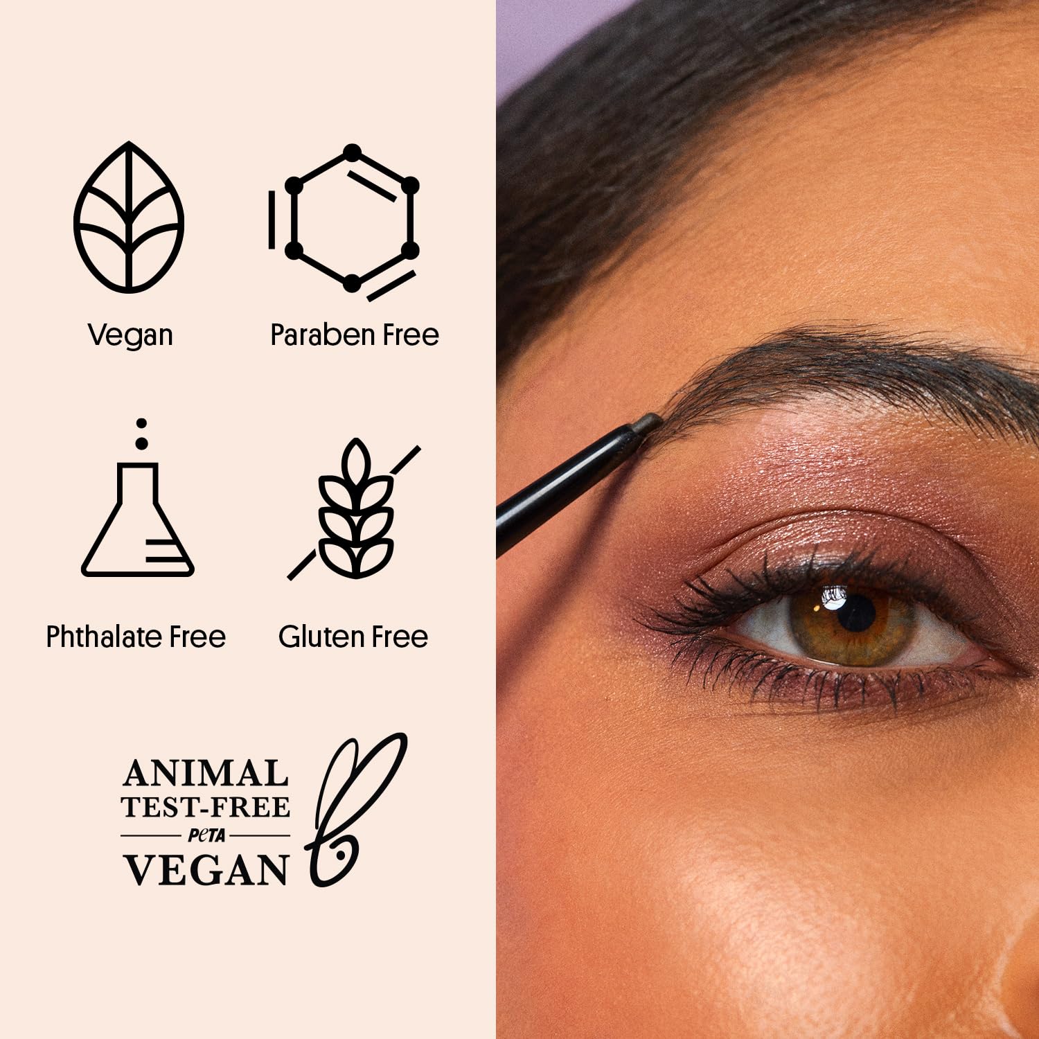 Winky Lux Uni-Brow clean formula supports vegan and cruelty-free beauty.