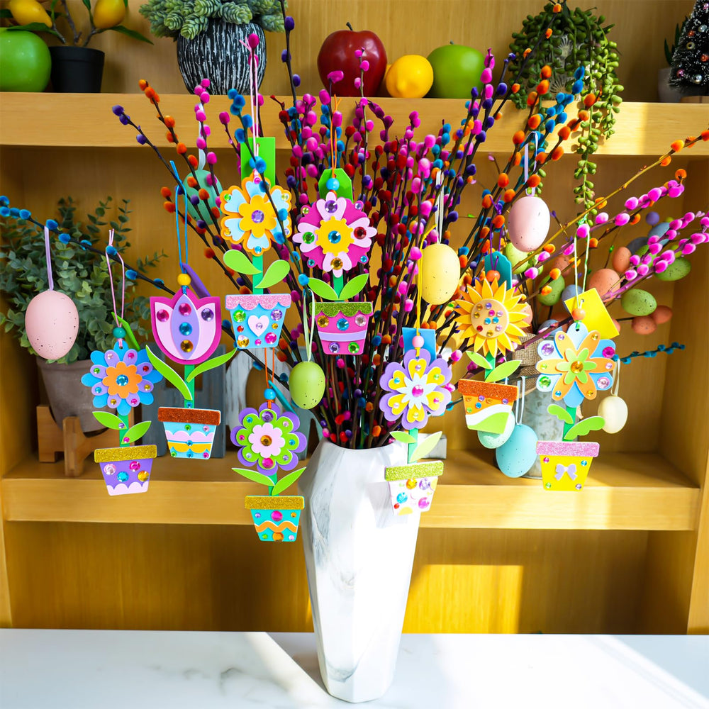 Winlyn gem stickers provide shiny accents for flower art