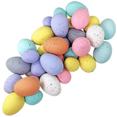 Winlyn 32-pack speckled Easter eggs in pastel pink for centerpieces.