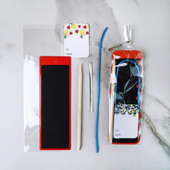 Winlyn clear cellophane bags keep each bookmark tidy