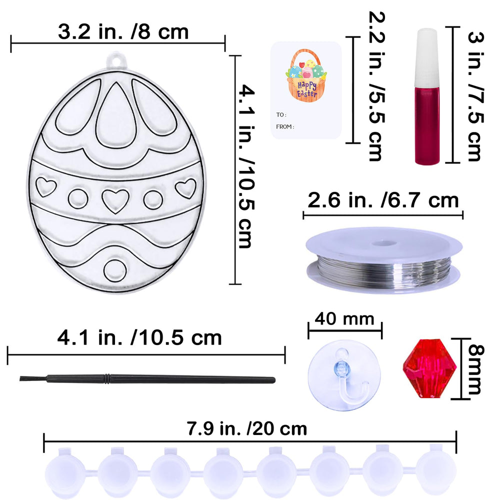 Winlyn Easter egg suncatcher design 5 perfect for Easter party favors