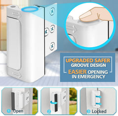WINONLY childproof safety feature helps keep kids away from the door