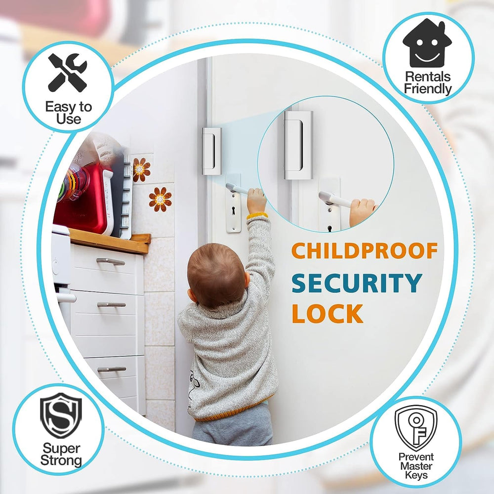 WINONLY spring-loaded design prevents children from opening the door to strangers