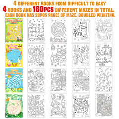 Winrain Easter Maze Book Set compact size fits easily into small Easter baskets.