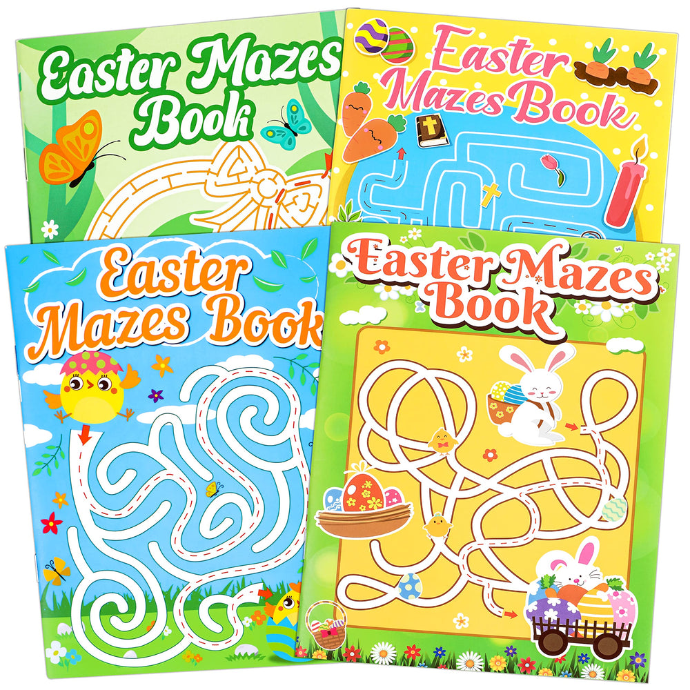 Winrain Easter Maze Book Set front cover with bright colors for Easter gifting.