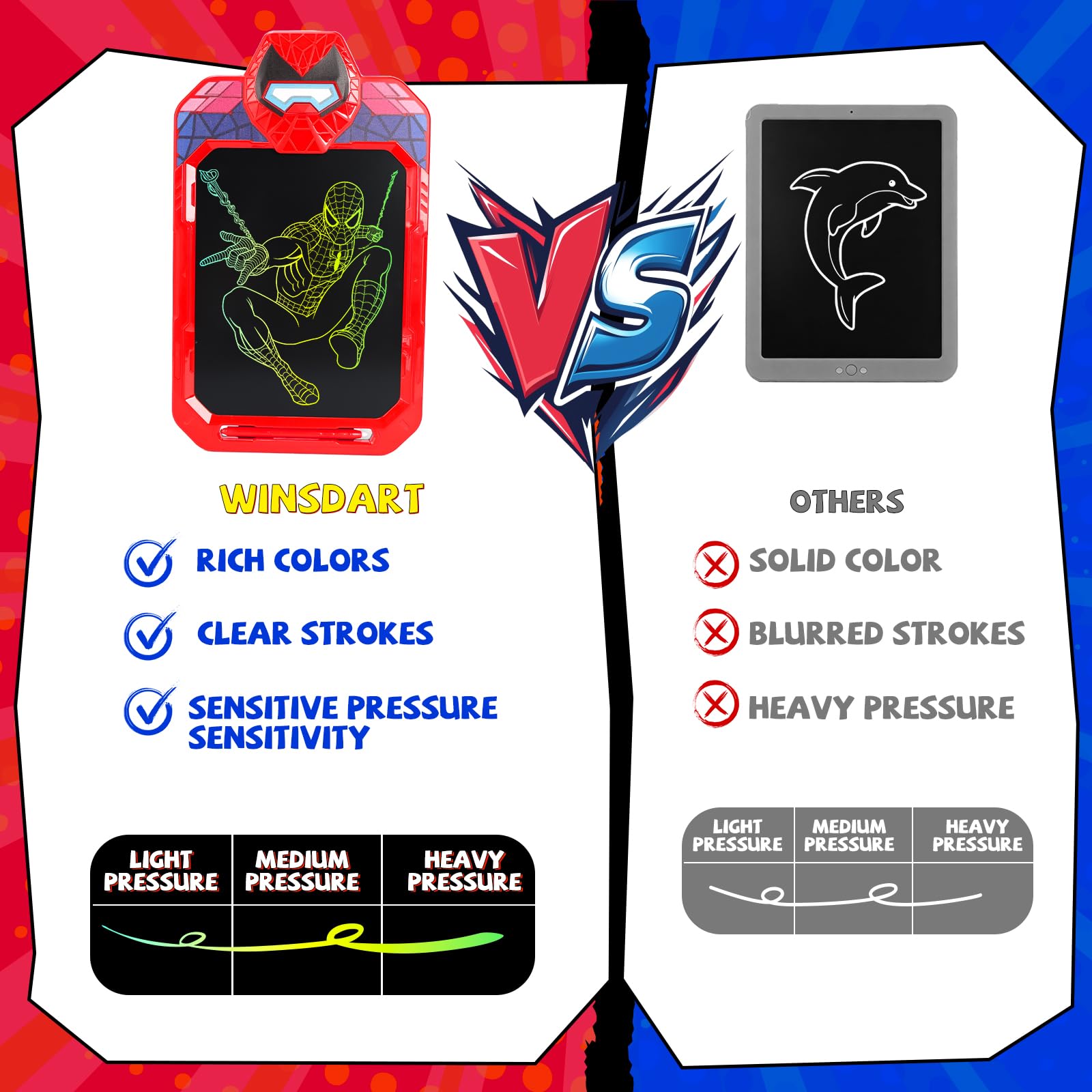 WINSDART Bat Hero tablet supports quick doodling on the go.