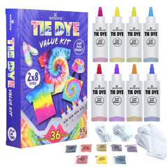 WINSONS Tie Dye Kit contents displayed for easy DIY color projects.