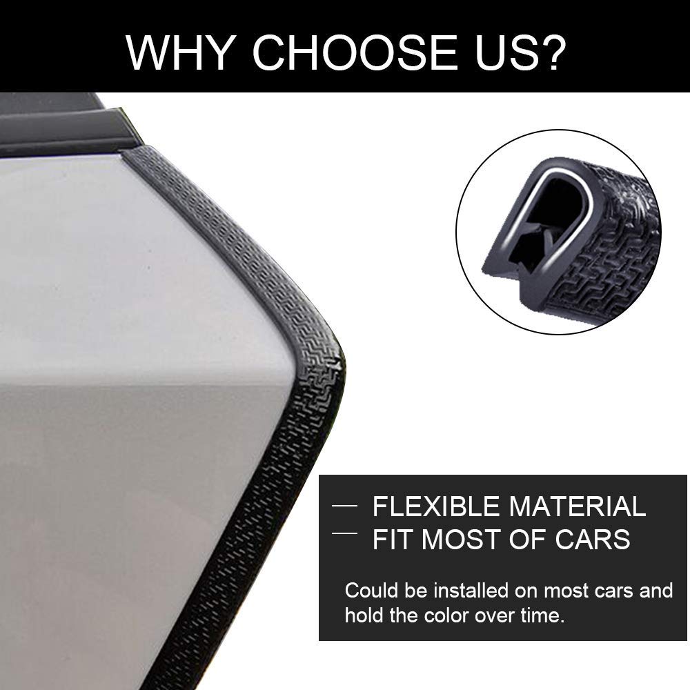 Winunite edge guard fits most cars and helps reduce dings.