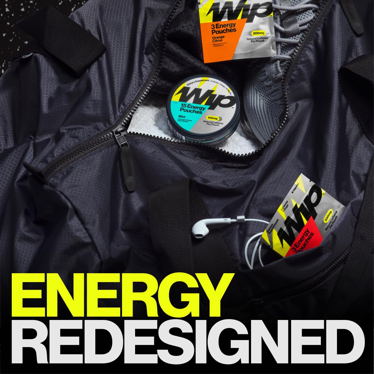 Wip Energy Pouches ready for workouts or long drives