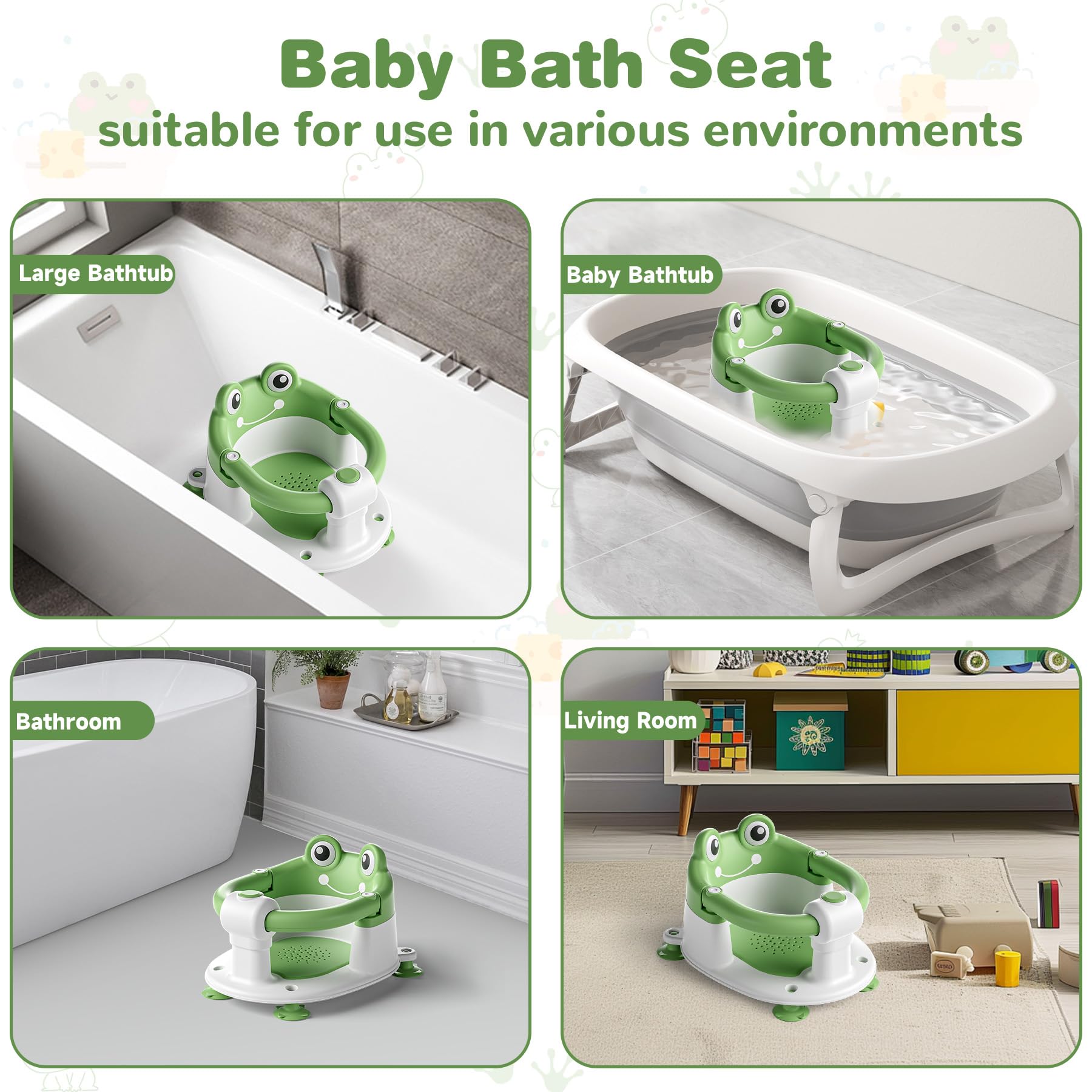 wiqins baby bath seat 360 protection with surrounding handrail
