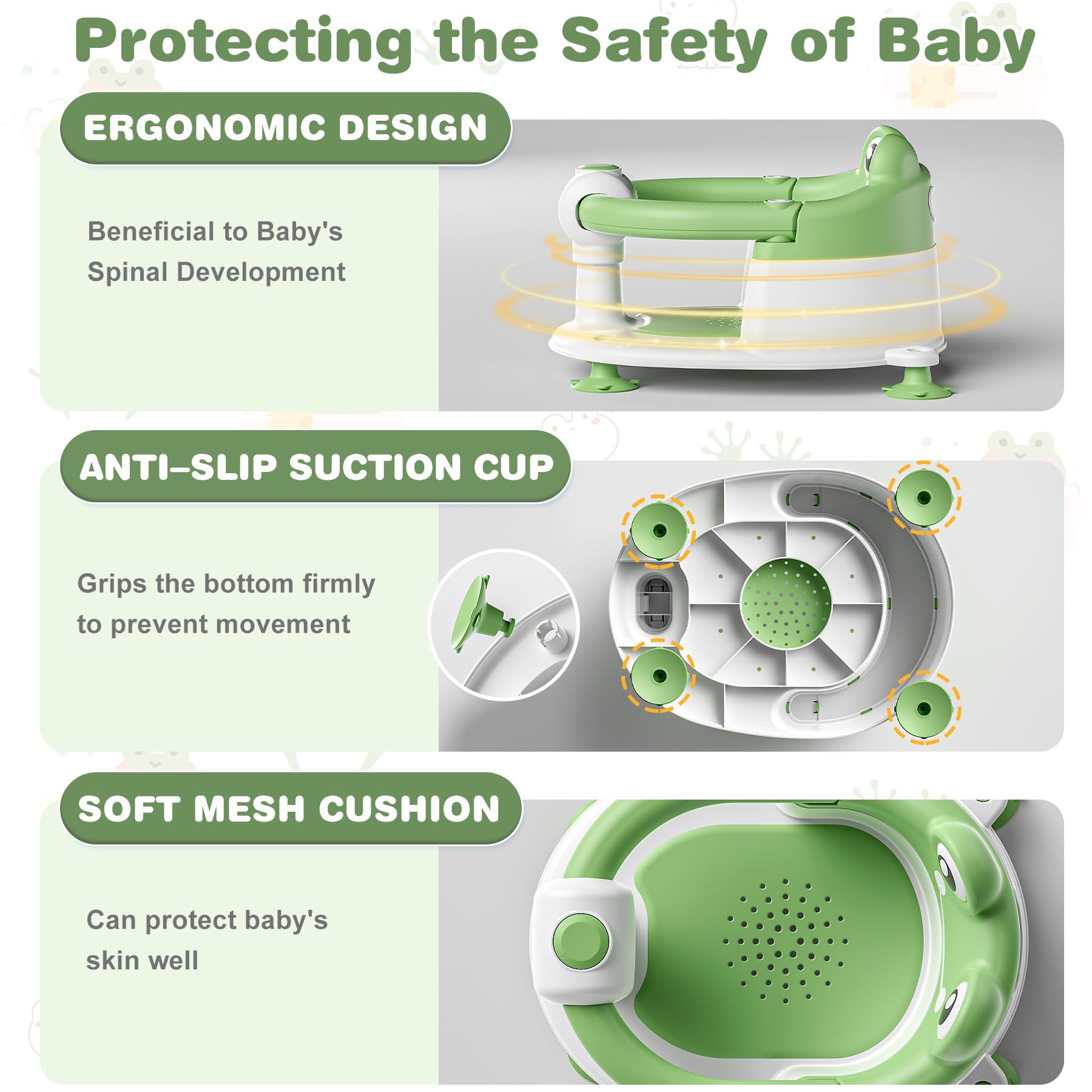 wiqins bath seat one-button switch makes placement easy