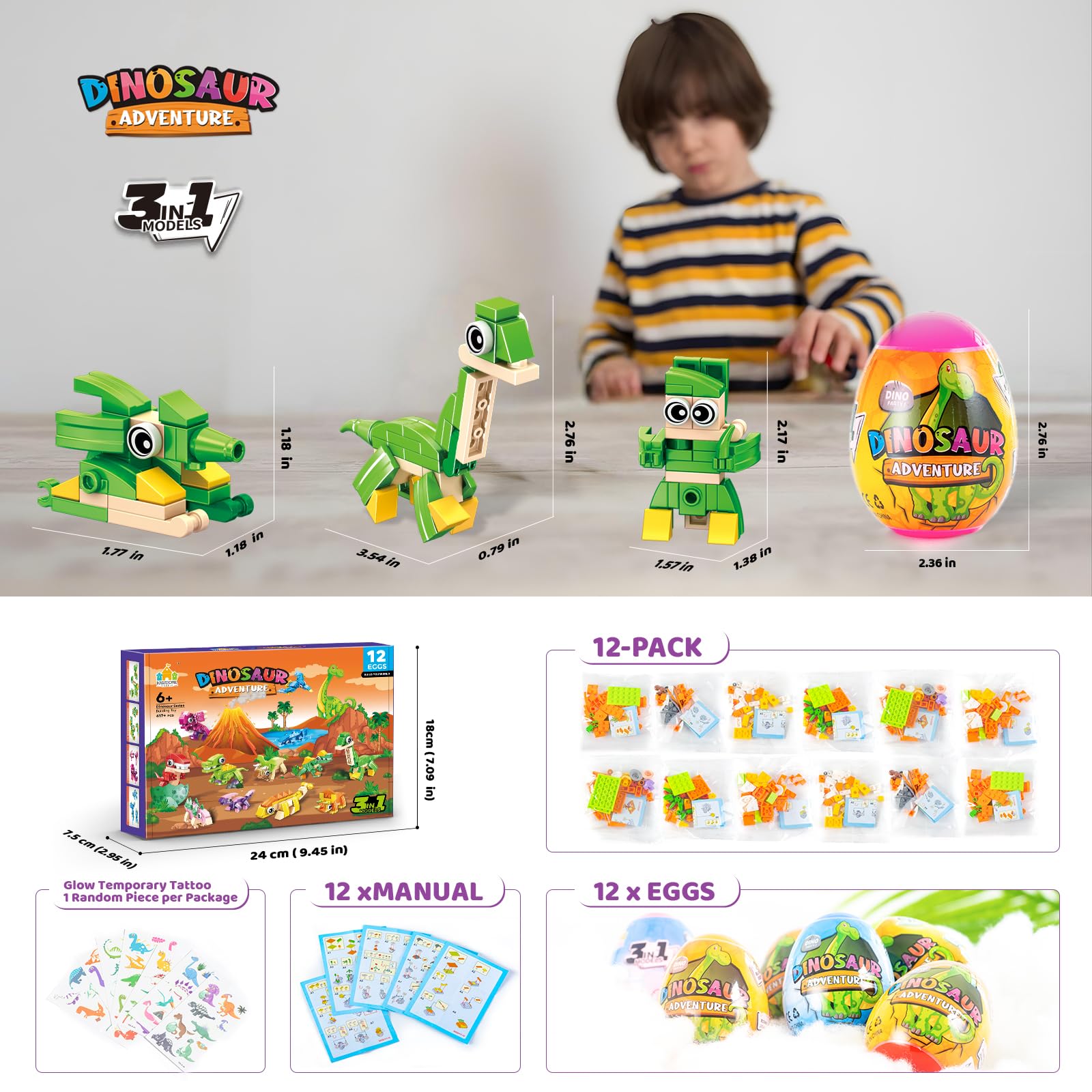 Wisdom Castle glow tattoos image adds playful glow-in-the-dark fun for kids.