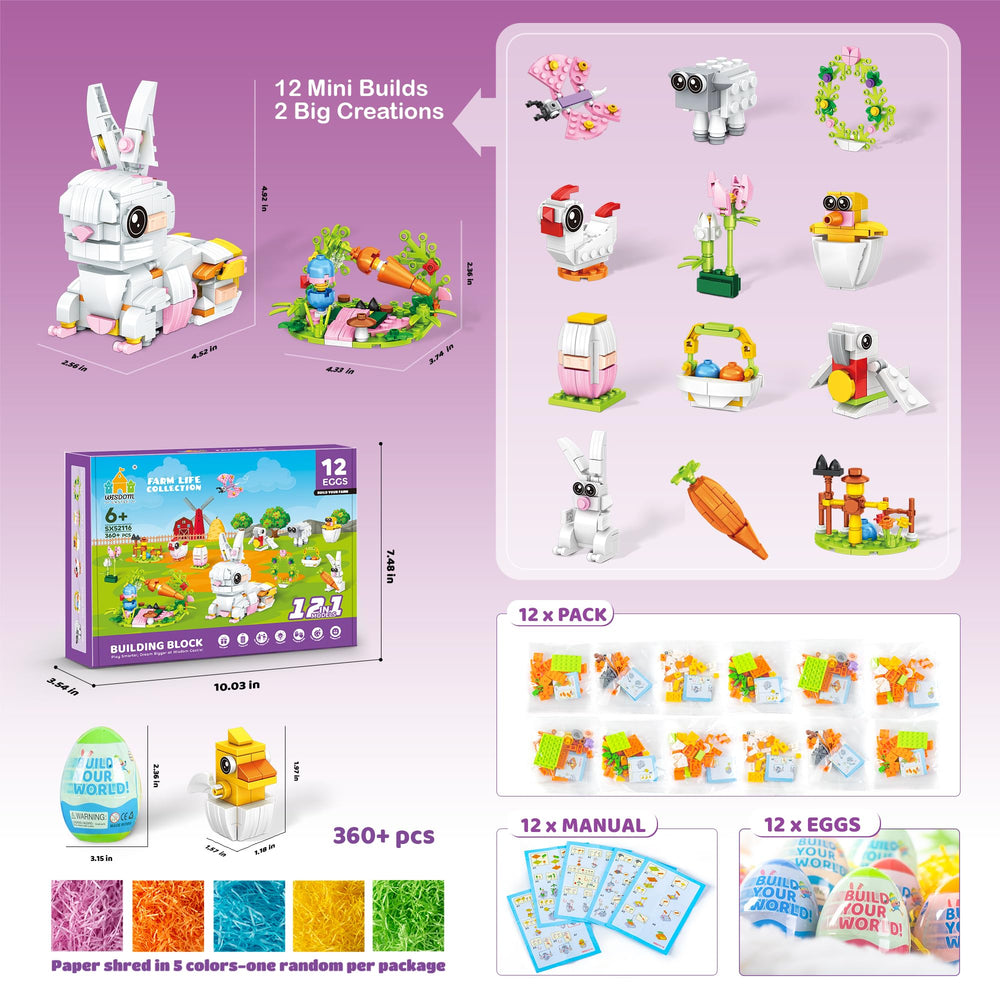 Wisdom Castle mini builds assemble into a rabbit for creative learning