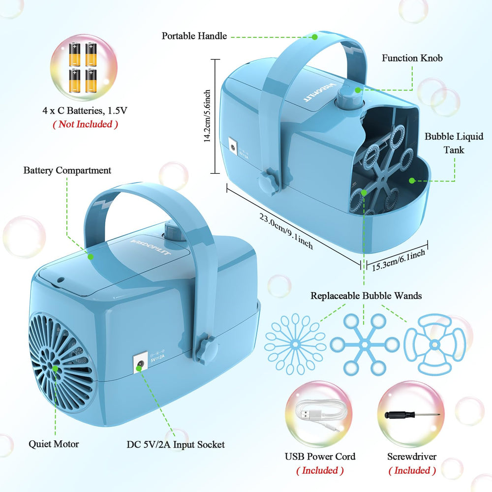 Wisdomlit Bubble Machine makes a charming gift for kids and friends