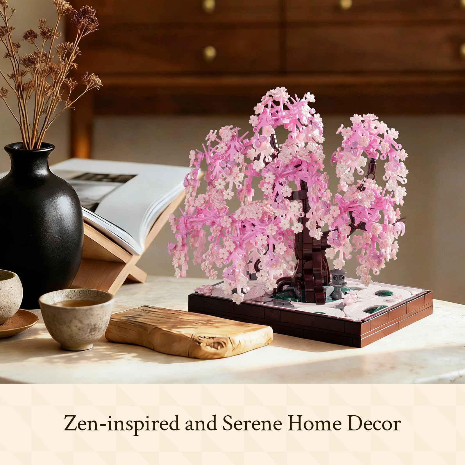Wise Block authentic cherry blossom petals closeup for elegant decor.