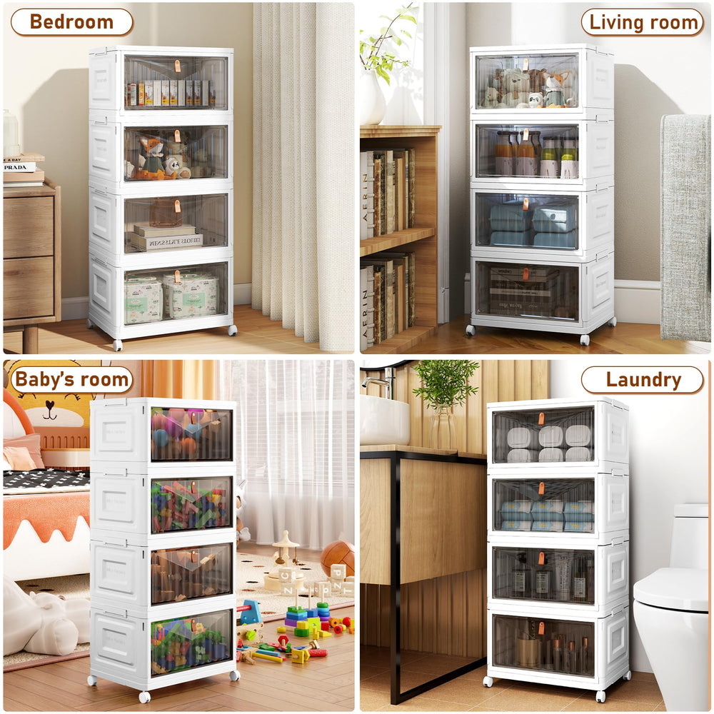 Wise Oannes 4-tier storage bins open drawers showing organized spaces