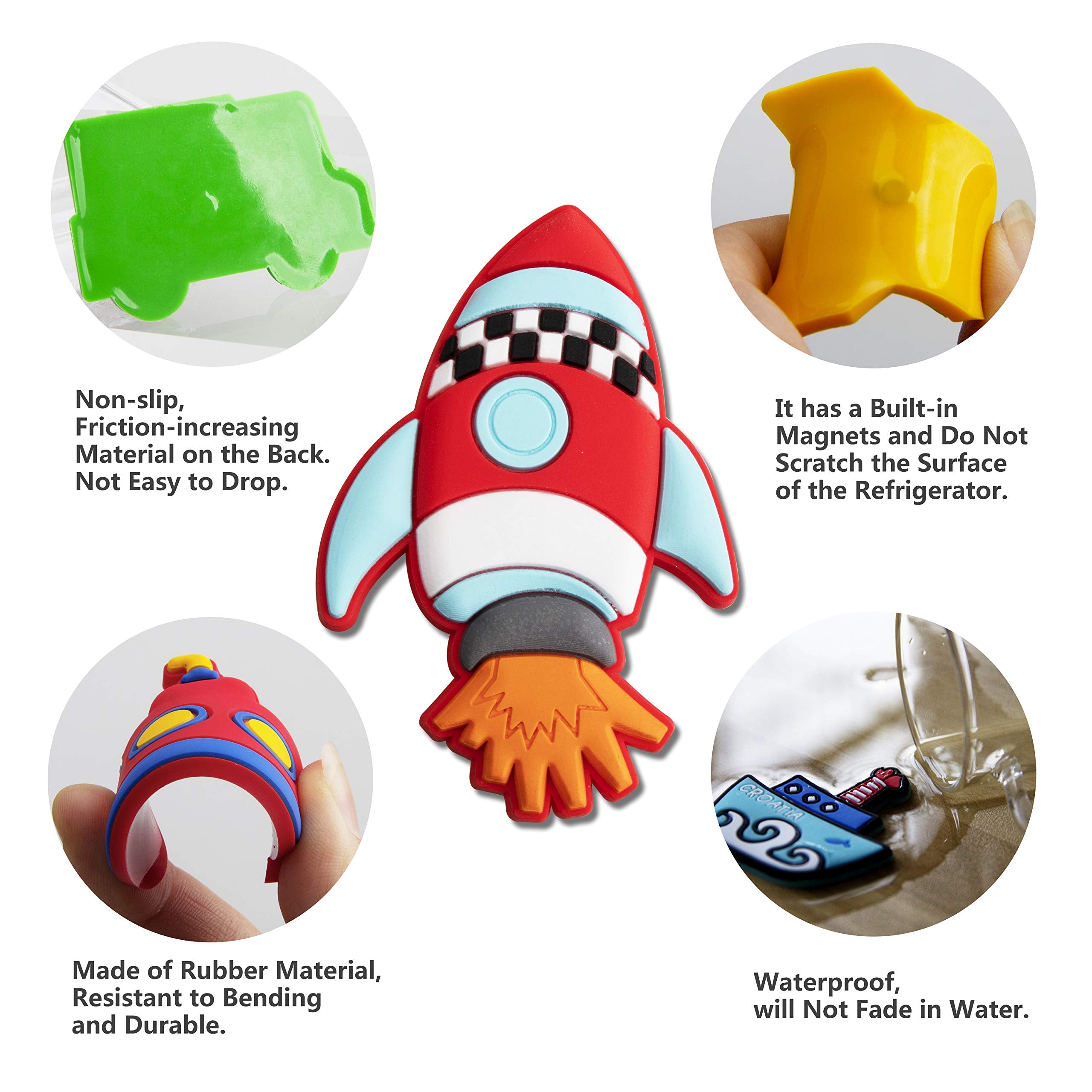WISESTAR 26pcs car magnets support hands-on learning of transport themes