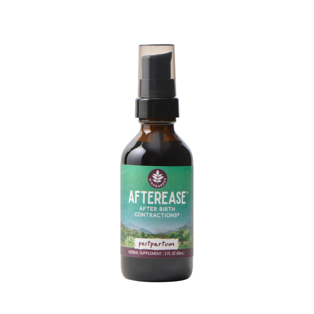WishGarden AfterEase Drops bottle closeup for gentle postpartum support