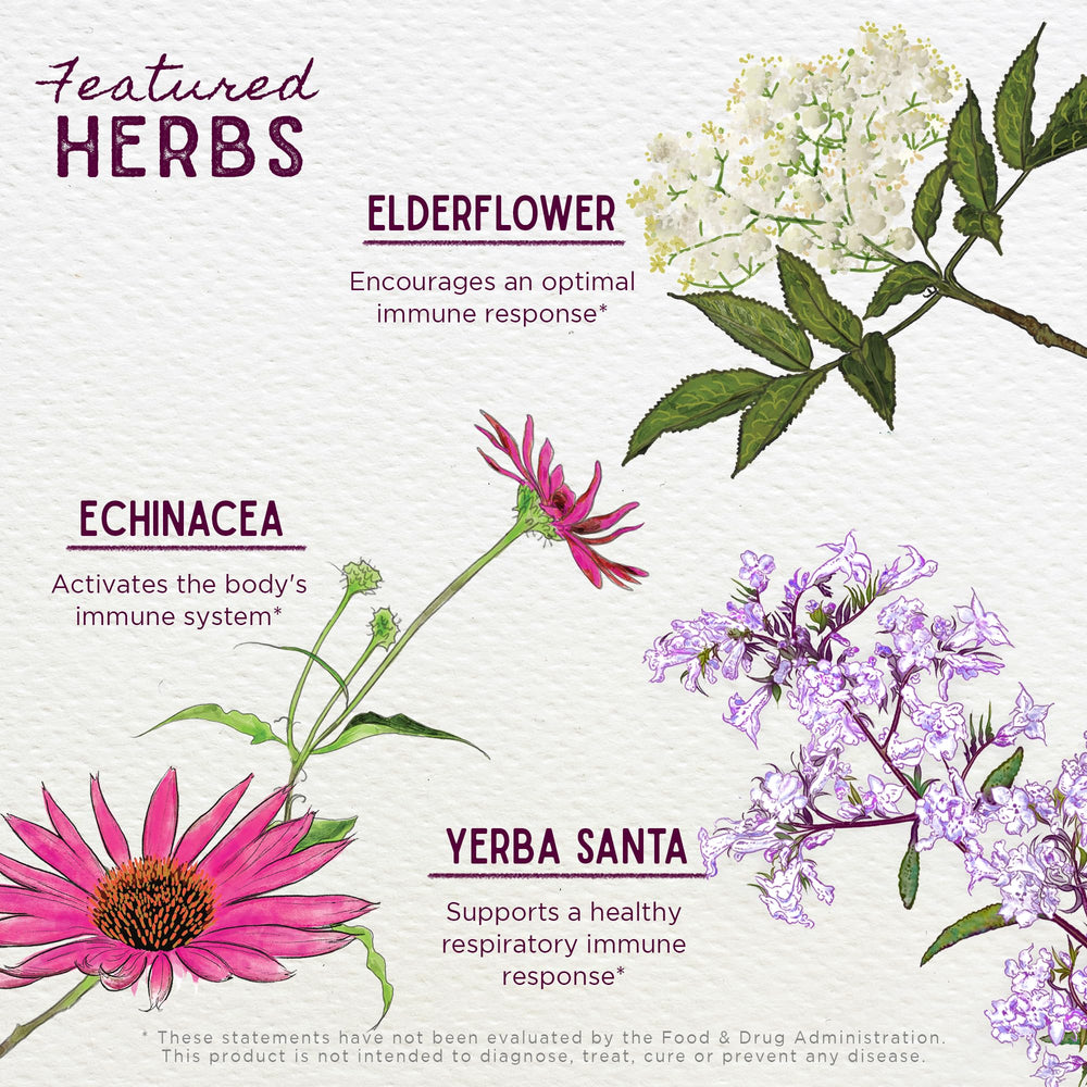 WishGarden Echinacea purpurea root joins immune-supporting herbs.