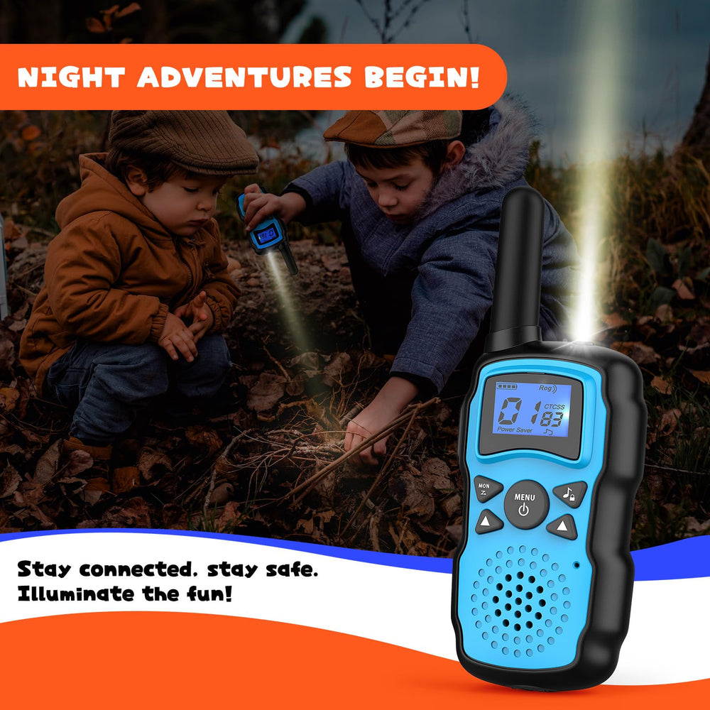 Wishouse Walkie Talkie kids 4-pack camping adventure scene for group coordination