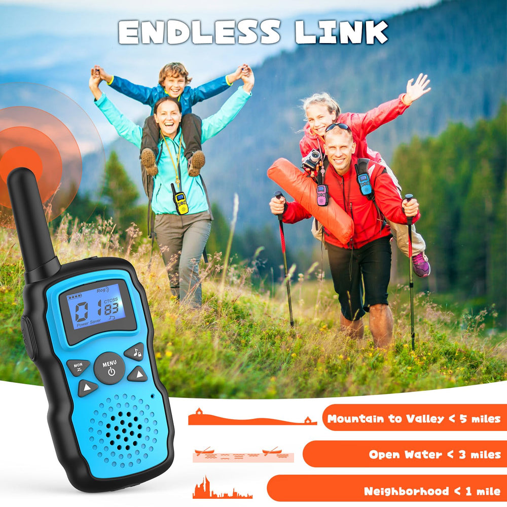 Wishouse Walkie Talkie kids 4-pack durable design for rough play outdoors
