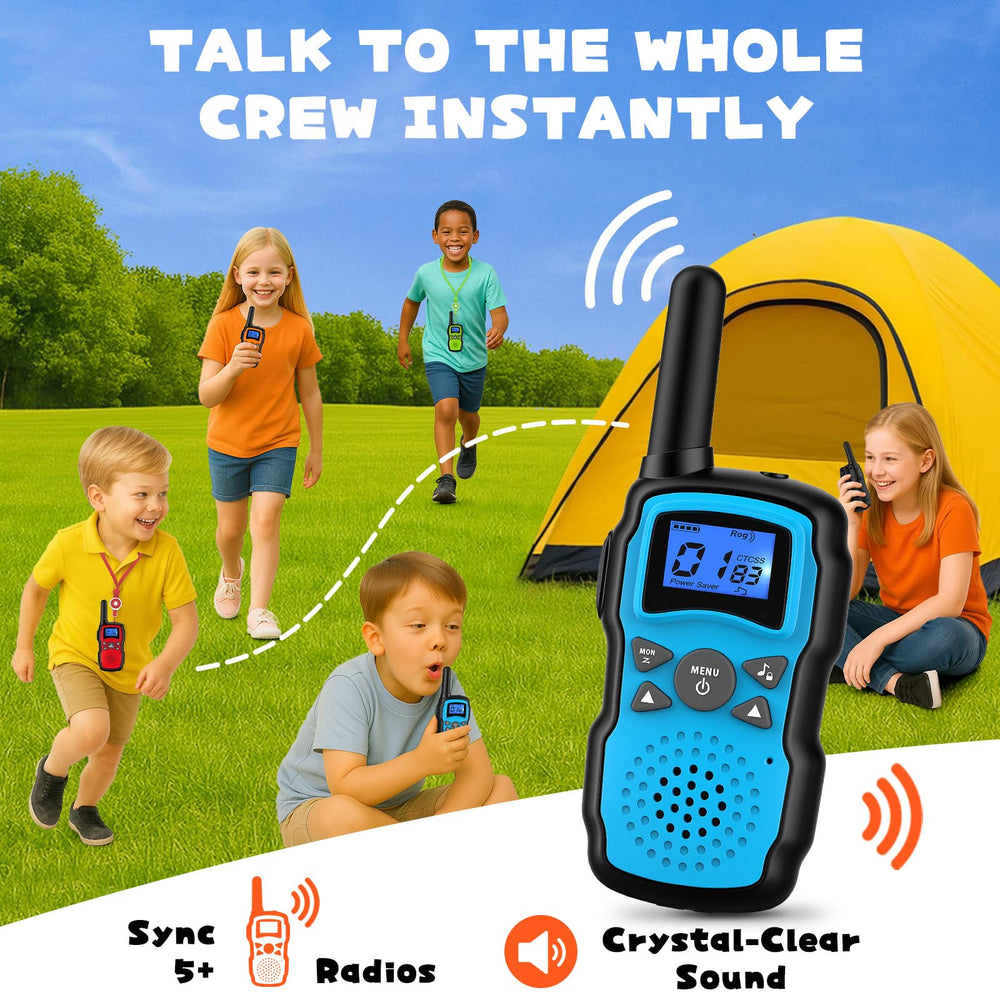 Wishouse Walkie Talkie kids 4-pack gift set ideal for birthdays